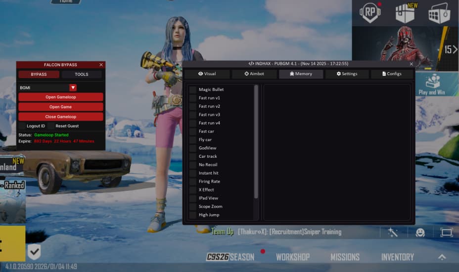 Falcon Bypass + Cheat